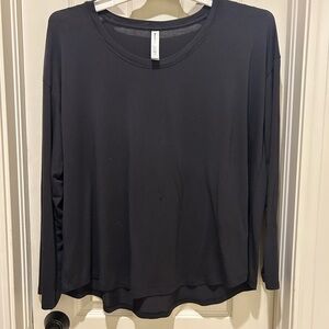 Athleta Black Long Sleeve Tee